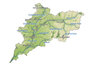 A map of the Culm catchment