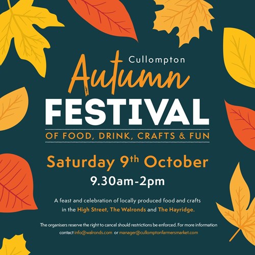 Cullompton Autumn Festival poster