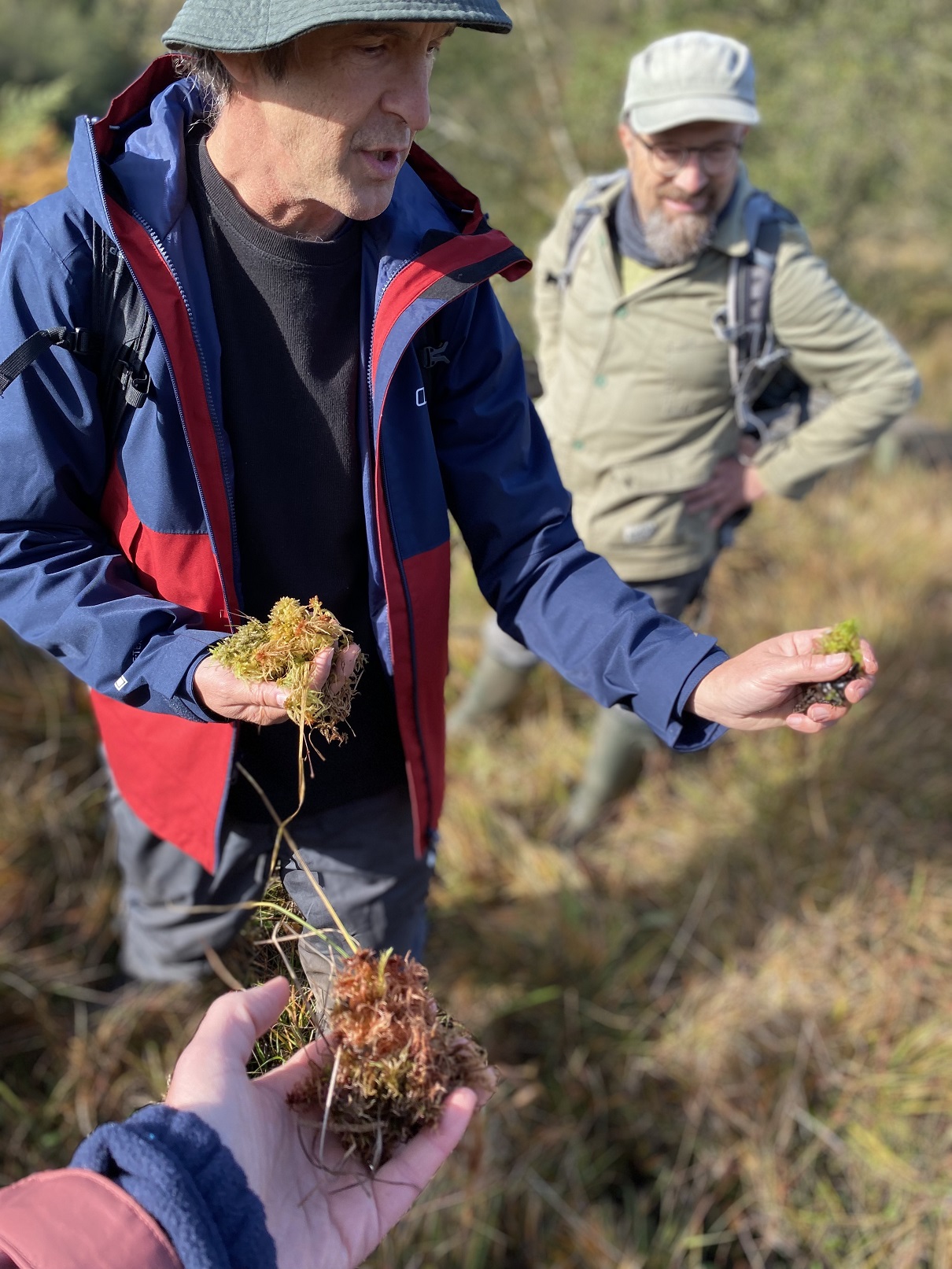Dr David Smith sharing his knowledge about Sphagnum mosses.