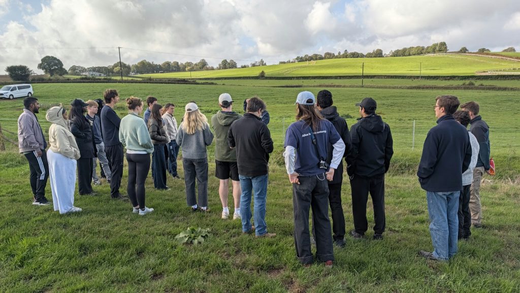 Network Rail graduates visiting the Culm valleydia (18) Group of Network Rail graduates looking over the Culm valley
